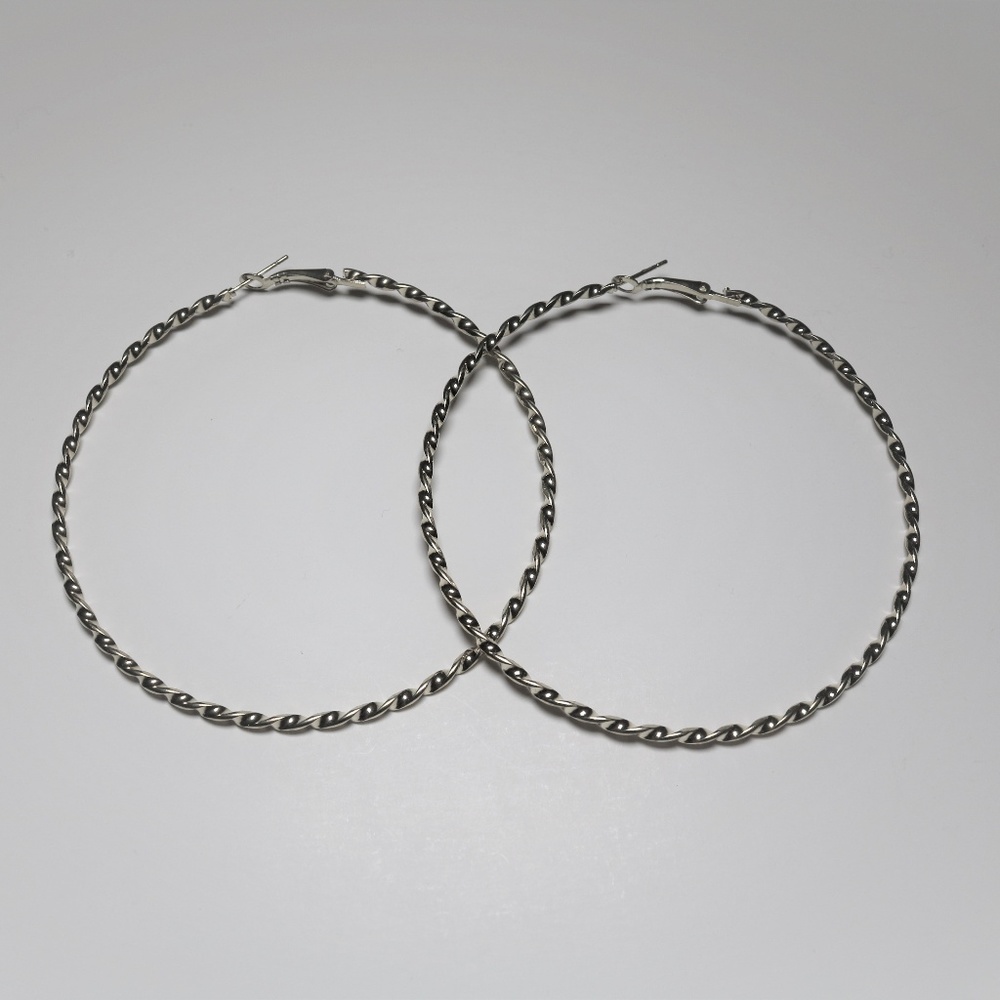 Bronze Twisted Hoop Earrings